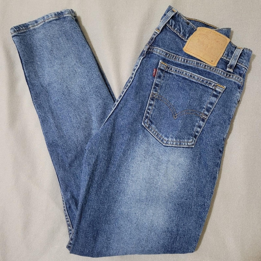 Vintage Y2K Levis 512 Slim Fit Tapered Leg Jeans Medium Wash Made in USA 12 M